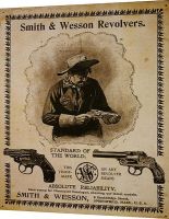 Табличка металлическая 30х40см "Smith & Wesson / Standart..." (арт.204)