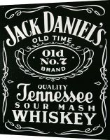 Табличка металлическая 30х40см "Jack Daniels, Old № 7" (арт.208)