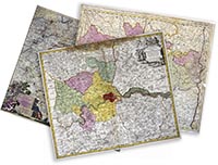Карта бумажная антикварная 16-19 века, размер 50х60см (арт.002) ― STARINISM.RU