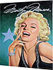 Табличка жестяная эмалированная "Marylin Monroe", с обьёмным тиснением, 30x45см (арт.054) ― STARINISM.RU