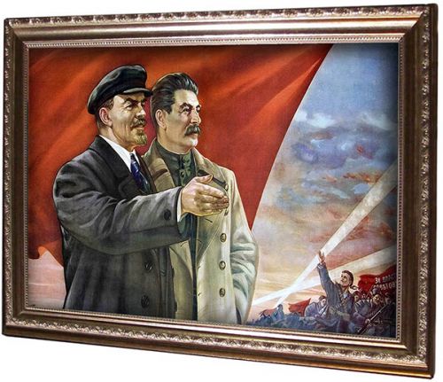 В.И. Ленин и И.В. Сталин в 1917 году / двойной портрет (арт.0106) ― STARINISM.RU
