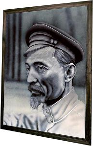 Ф.Э. Дзержинский / портрет (чёрно-белый) (арт.1104)