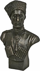 Бронзовый бюст барона Врангеля (большой) (арт.081) ― STARINISM.RU