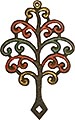 Подставка под горячее, 22 см, (tree) (США) (арт.178) ― STARINISM.RU