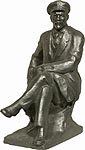 В.И. Ленин / фигура в кепке и на пеньке, 20 см (арт.042)