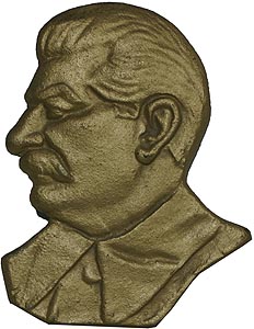 И.В. Сталин / барельеф, правый профиль, медная окраска (арт.0138) ― STARINISM.RU