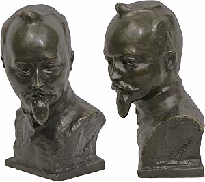 Ф.Э. Дзержинский, бюст плечевой, средний, бронза, 15см (арт.203) ― STARINISM.RU