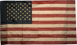 Флаг США настоящий шитый, большого размера (91х152см) (арт.001) ― STARINISM.RU
