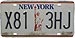 Номерной знак "New York" Liberty centre (1986) (арт.031)