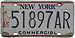 Номерной знак "New York" Liberty (1986) (арт.032)