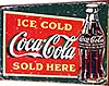 Табличка металлическая 30x40см "Coca-Cola" (арт.170)